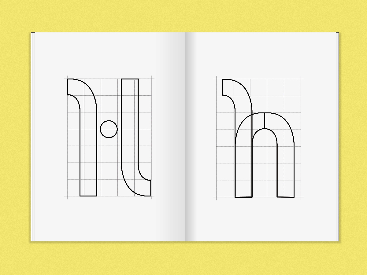 tipografia modular modulo diseño Tipos dirección de arte grafico reticula color letra familia Barbáltica