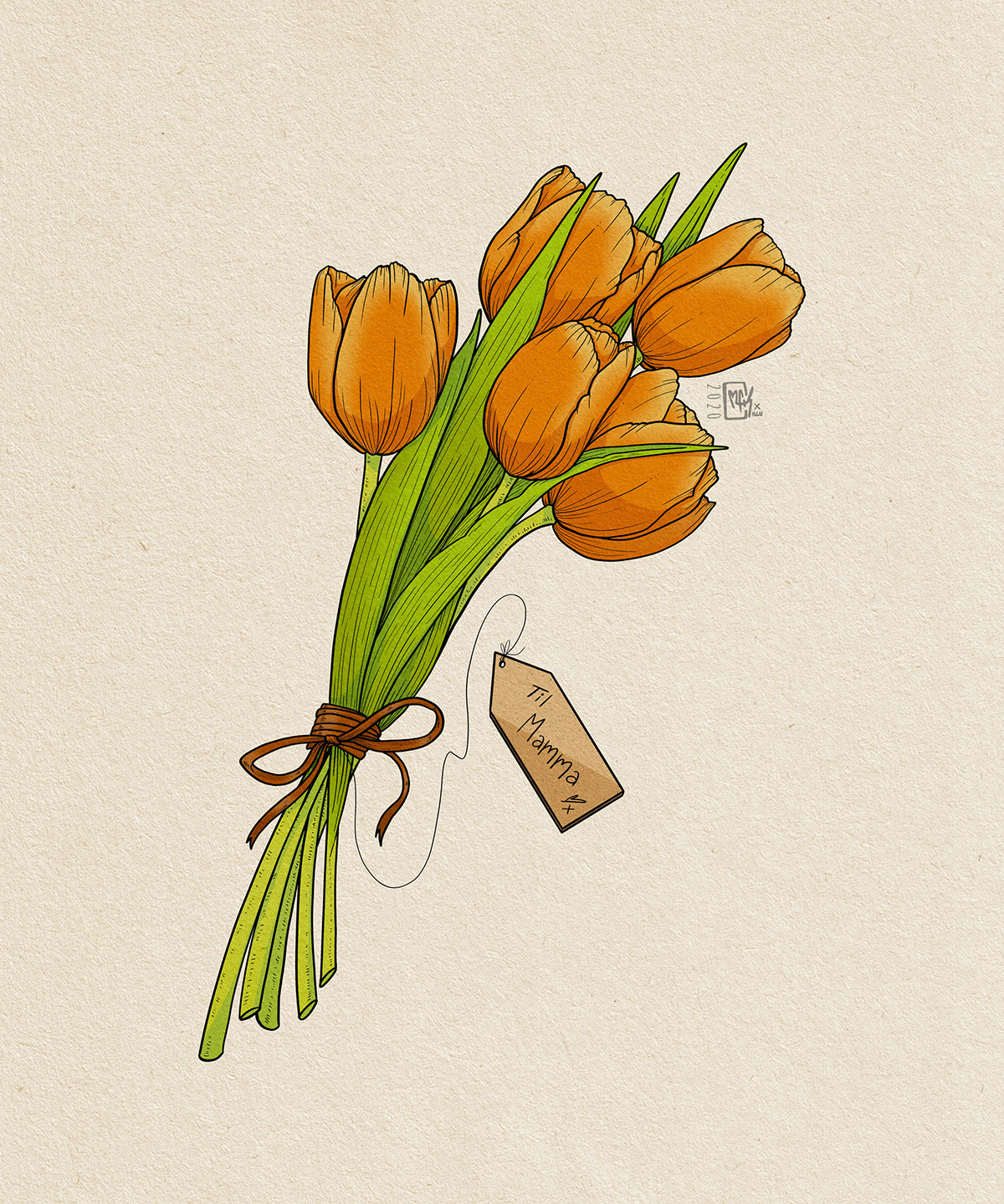 design Digital Art  digital artist Digital Drawing flower art illustraton Illustrator tulips