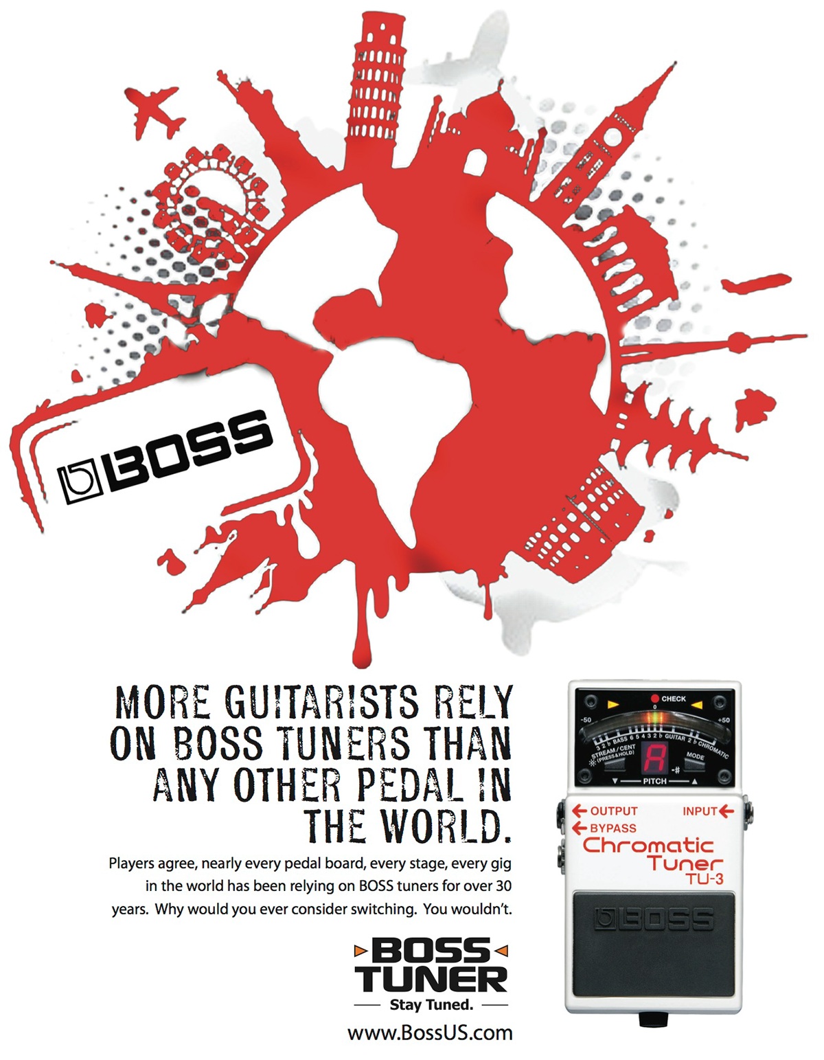 guitar Magazine Ads stompbox tuner