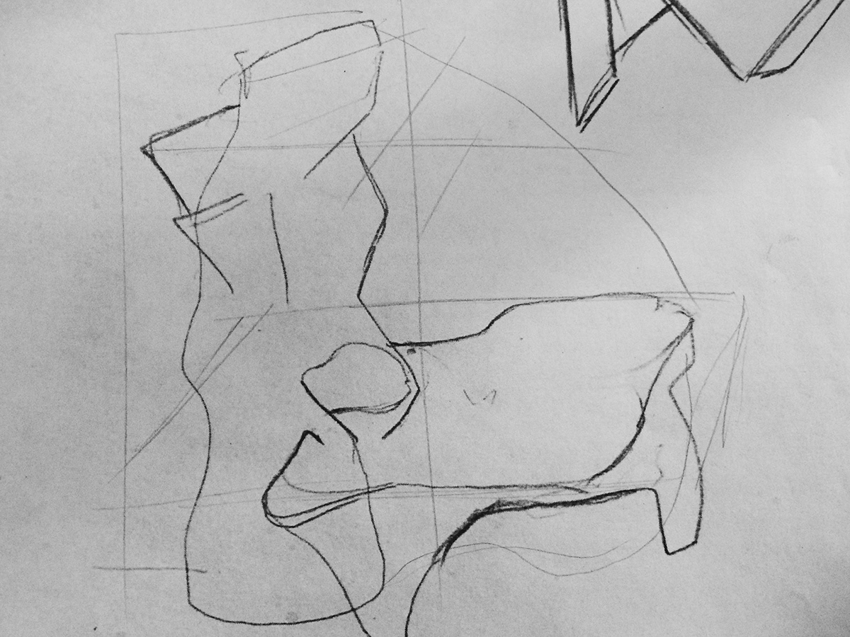 sketches ideas drawings rudimentary archaic sculpture furnituredesign chair design industrial
