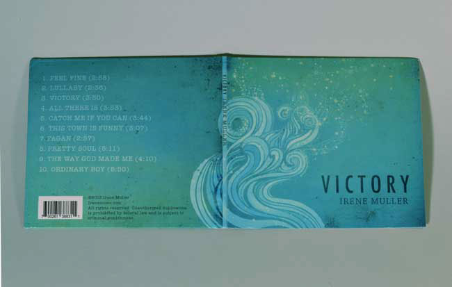 album art album artwork Album design CD design CD packaging waves stars Irene Muller Juneau Alaska Victory sea Ocean Metamorphosis
