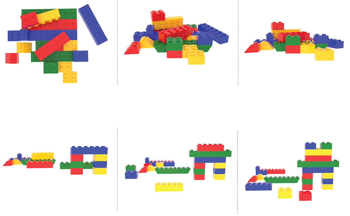 video LEGO Render toy design Creativity module modularity iuav UNIRSM Spot motion