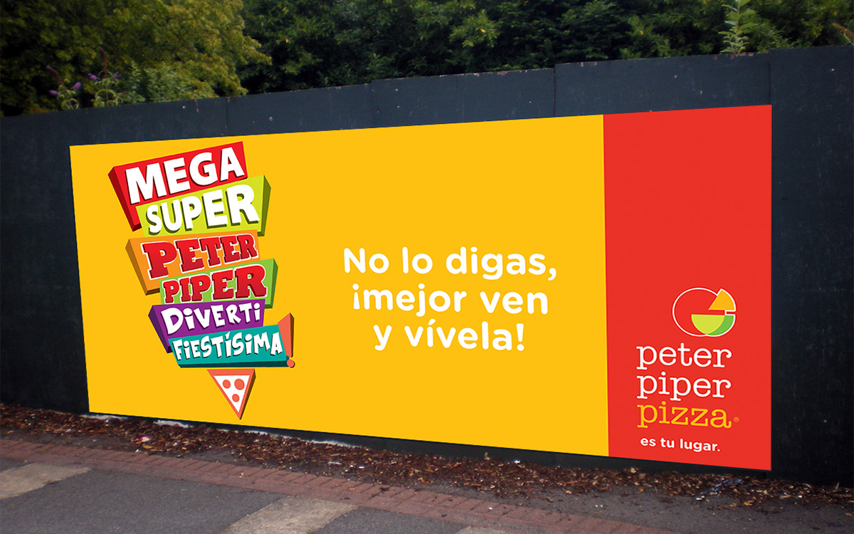 fiestas Pizza peterpiperpizza diversion Fun campaign party color mega super