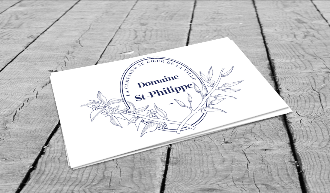 Domaine St-Philippe identity logo
