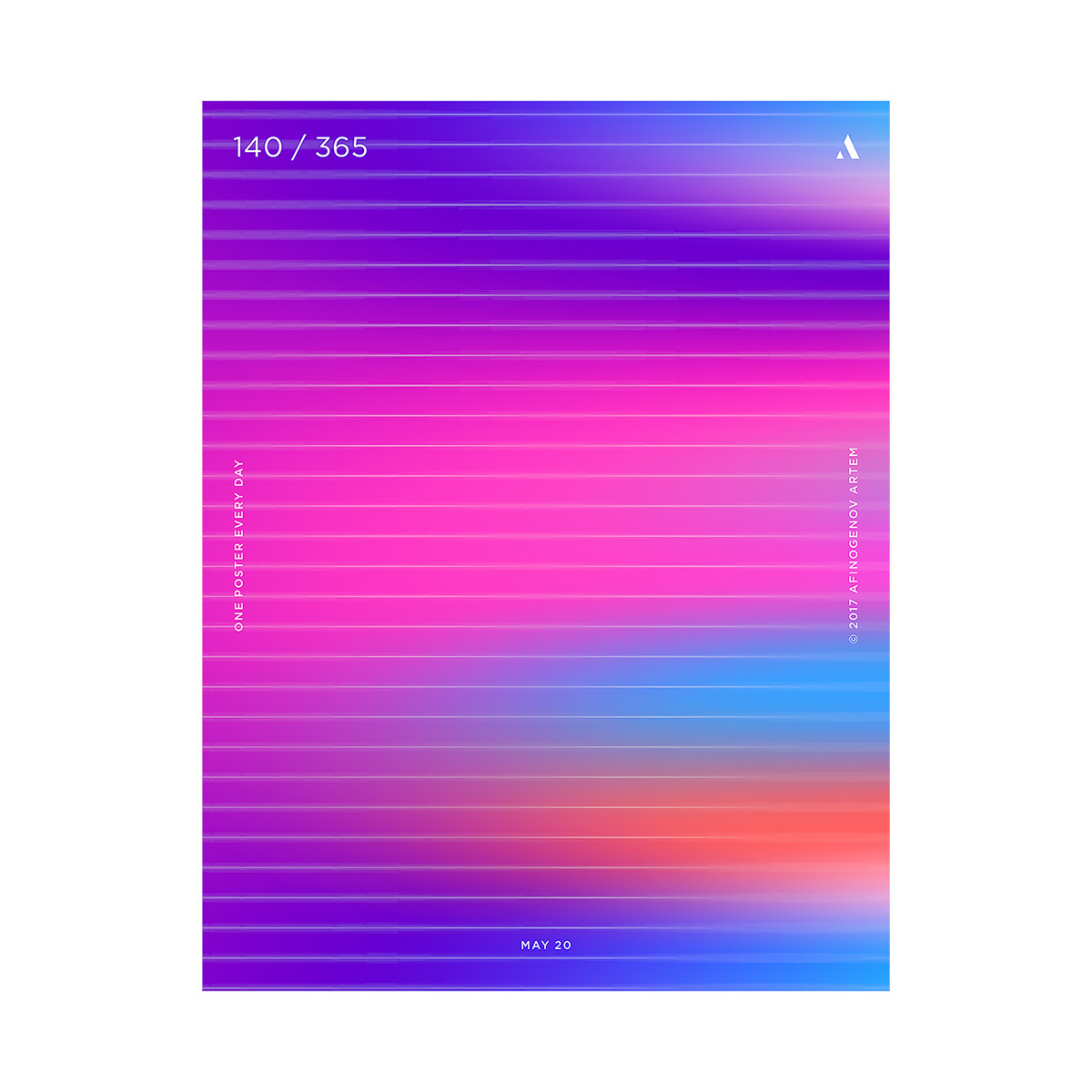 challenge poster every day colorfull best gradients inspire tips design inspiration posters Creative Works create poster