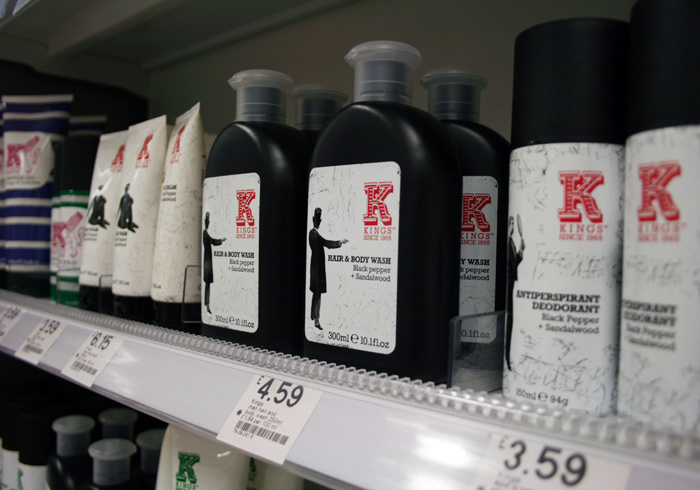 Corporate Identity packaging design Retail grooming soap gel deodorant washbag cream moisturiser