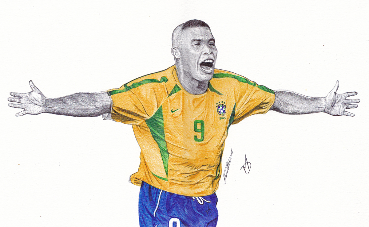 Ronaldo (R9) Pen Drawing on Behance