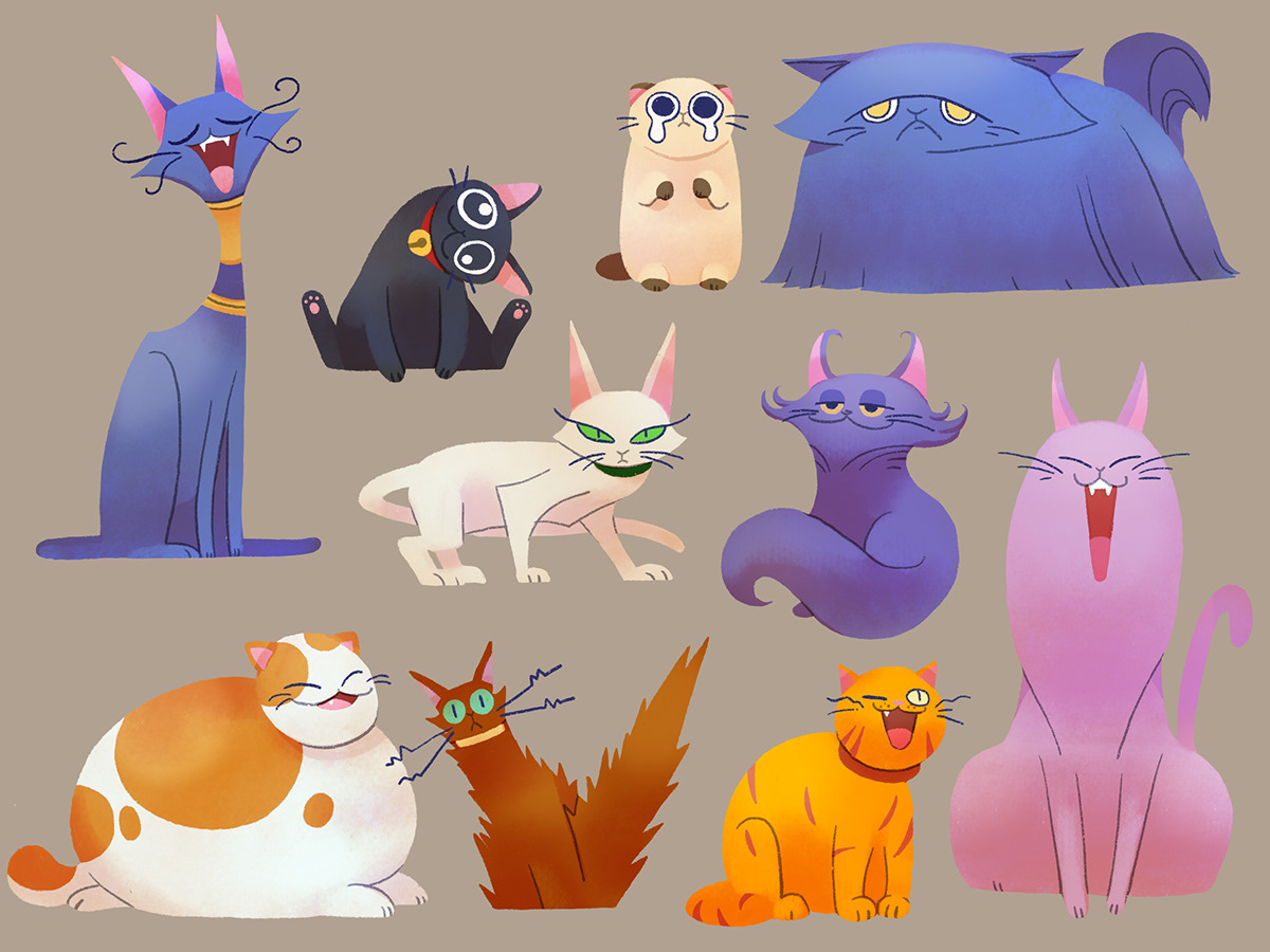 Animal character designs on Behance