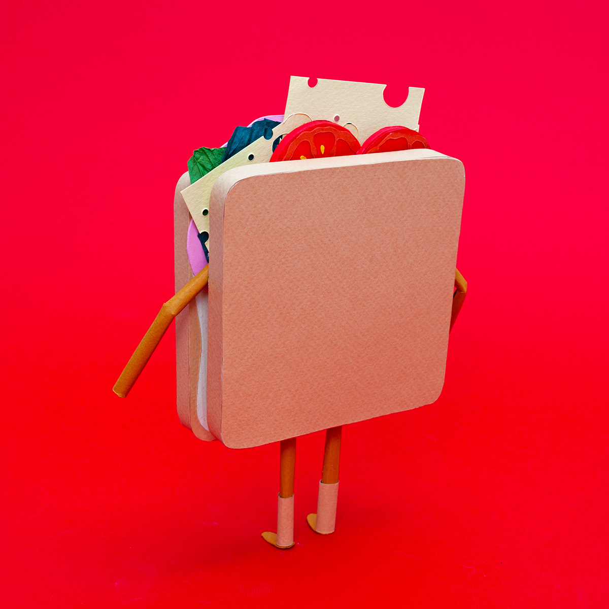 paper Paper Engineer paper craft paper sandwich sandwich back to school sharing is caring red sandwich people school