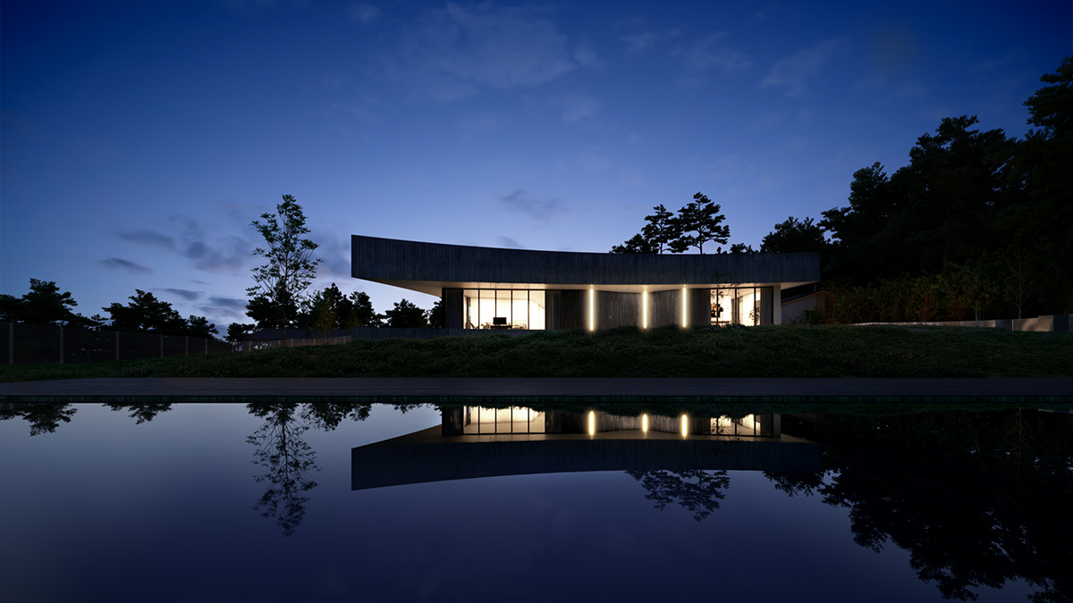 3D architecture archviz CGI exterior home house real estate Residence visualization