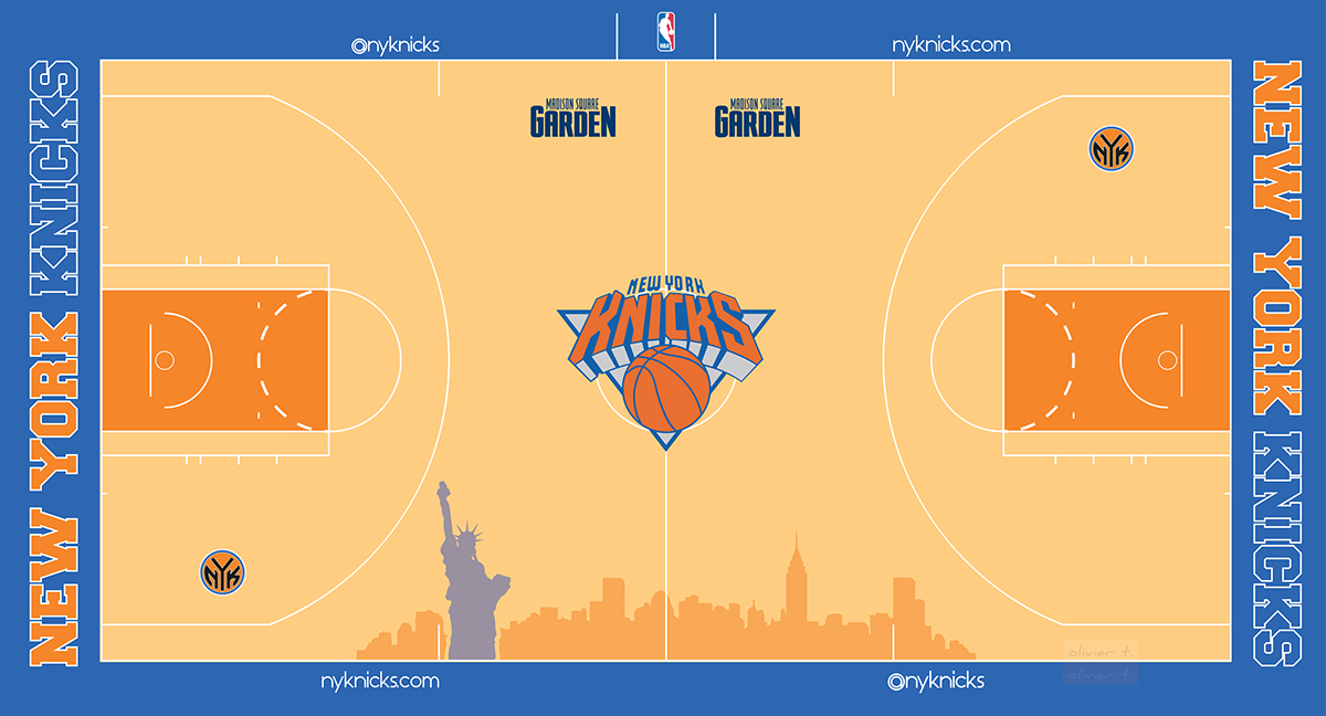 Knicks City Edition Court Design : r/NYKnicks