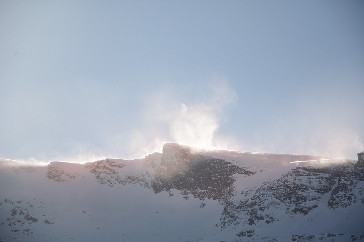 moon Arctic winter Landscape fineartphotography norway Nature