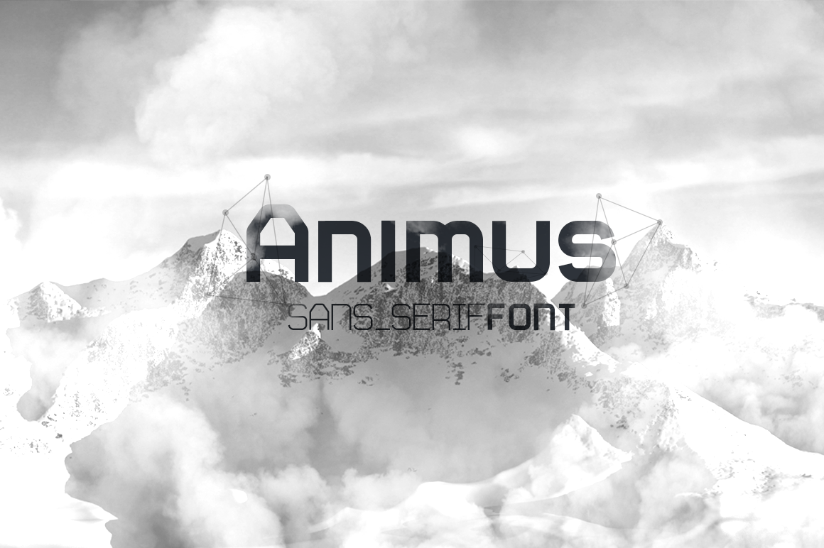 animus font sans serif tech future Typeface Ligatures