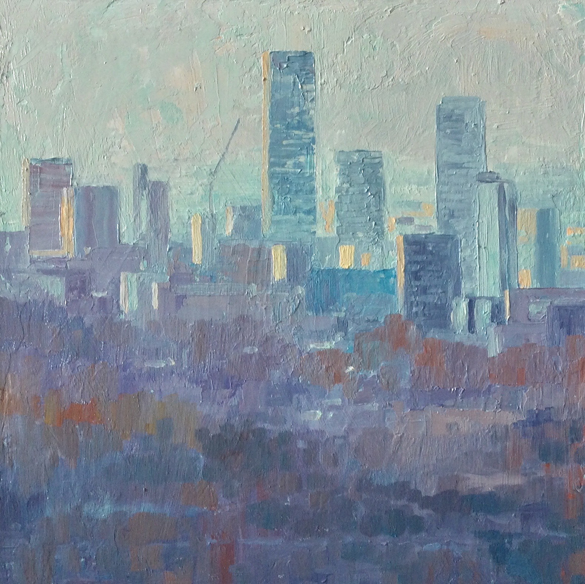 'Sun City' Oils on Canvas © Chris Cyprus Artist all rights reserved