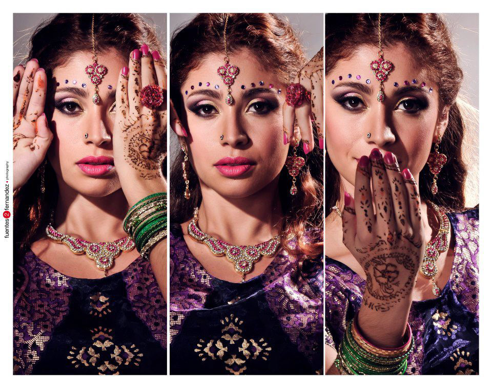 Bollywood danza indú Fotografia Make Up Bombai art make up
