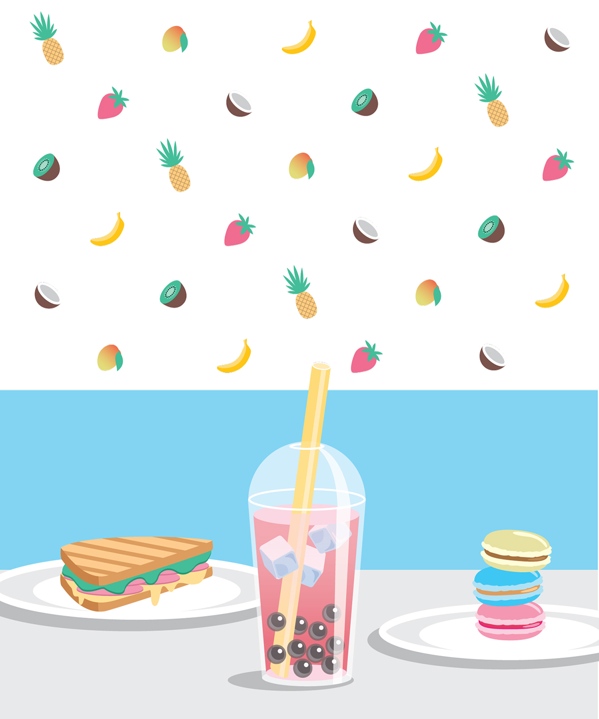 drink bubble tea graphic cocktail Food  Fruit guitar bar Coffee