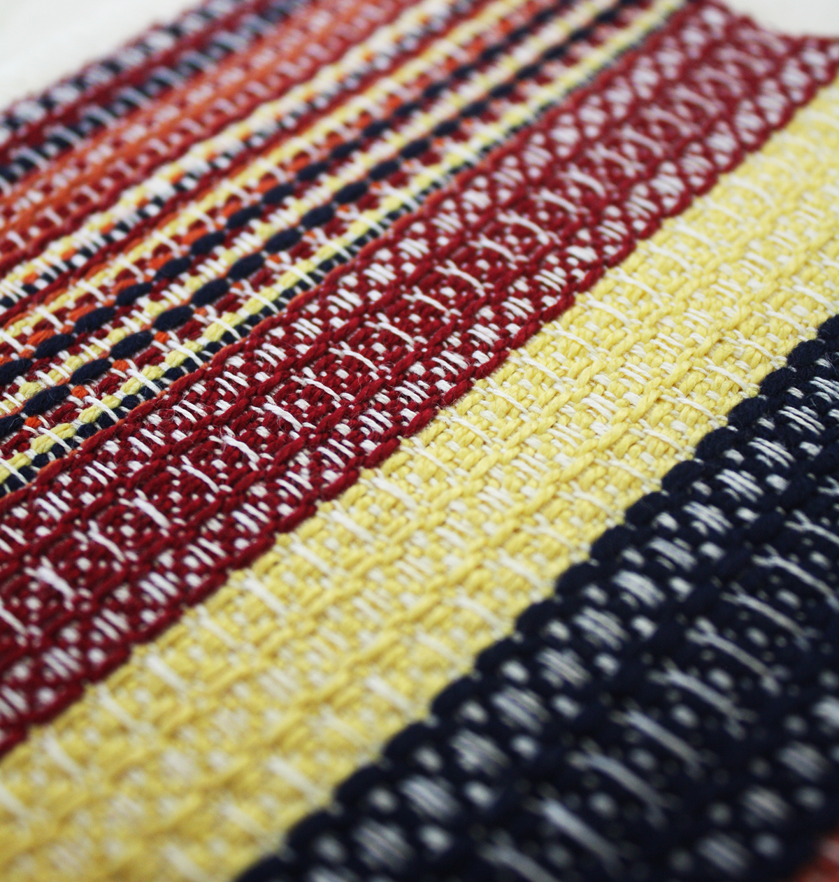 Adobe Portfolio Woven handwoven cotton Yarns weave textile fabrics pattern simpleloom