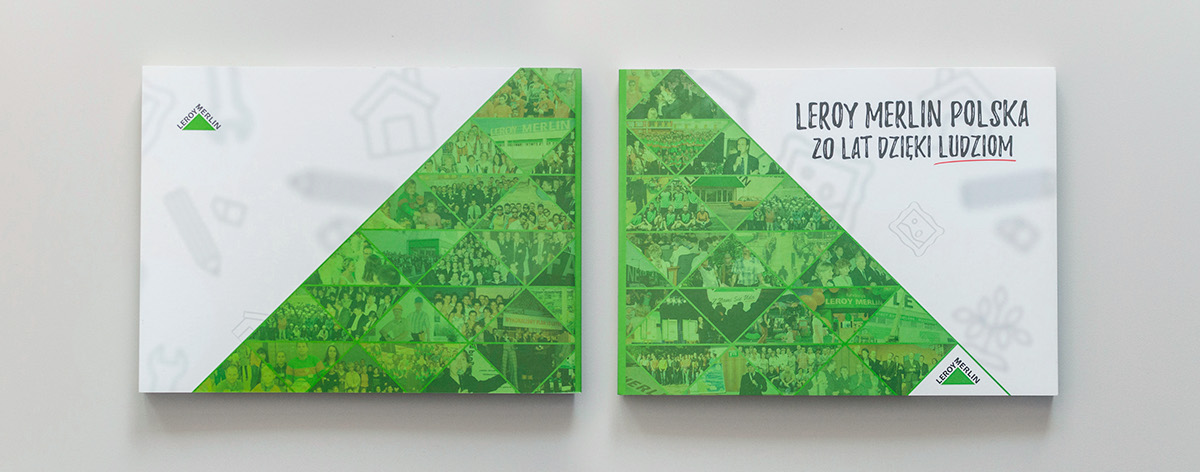 Adobe Portfolio book design book anniversary Leroy Merlin leroy merlin poland typesetting dtp Adobe InDesign