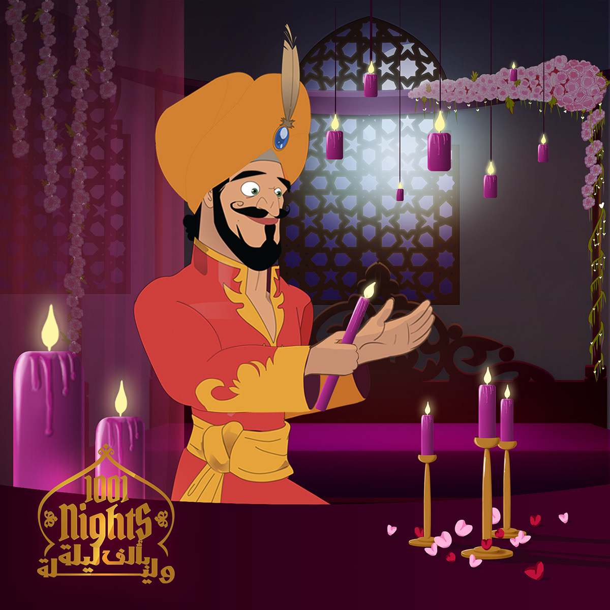 arabian nights shahrayar   Shahrazad Character design  ILLUSTRATION  sketches social media