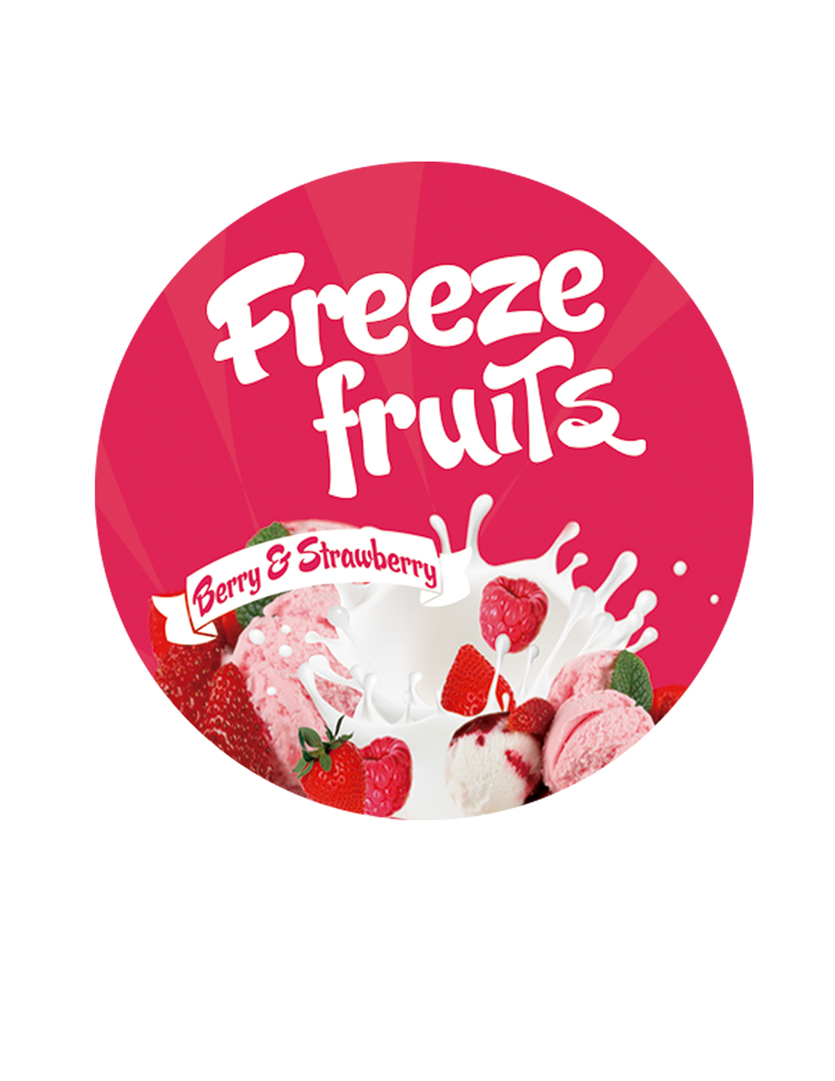 ice cream fresa strawberry frambuesa berries ice milk red berry helado leche yogurt frutas