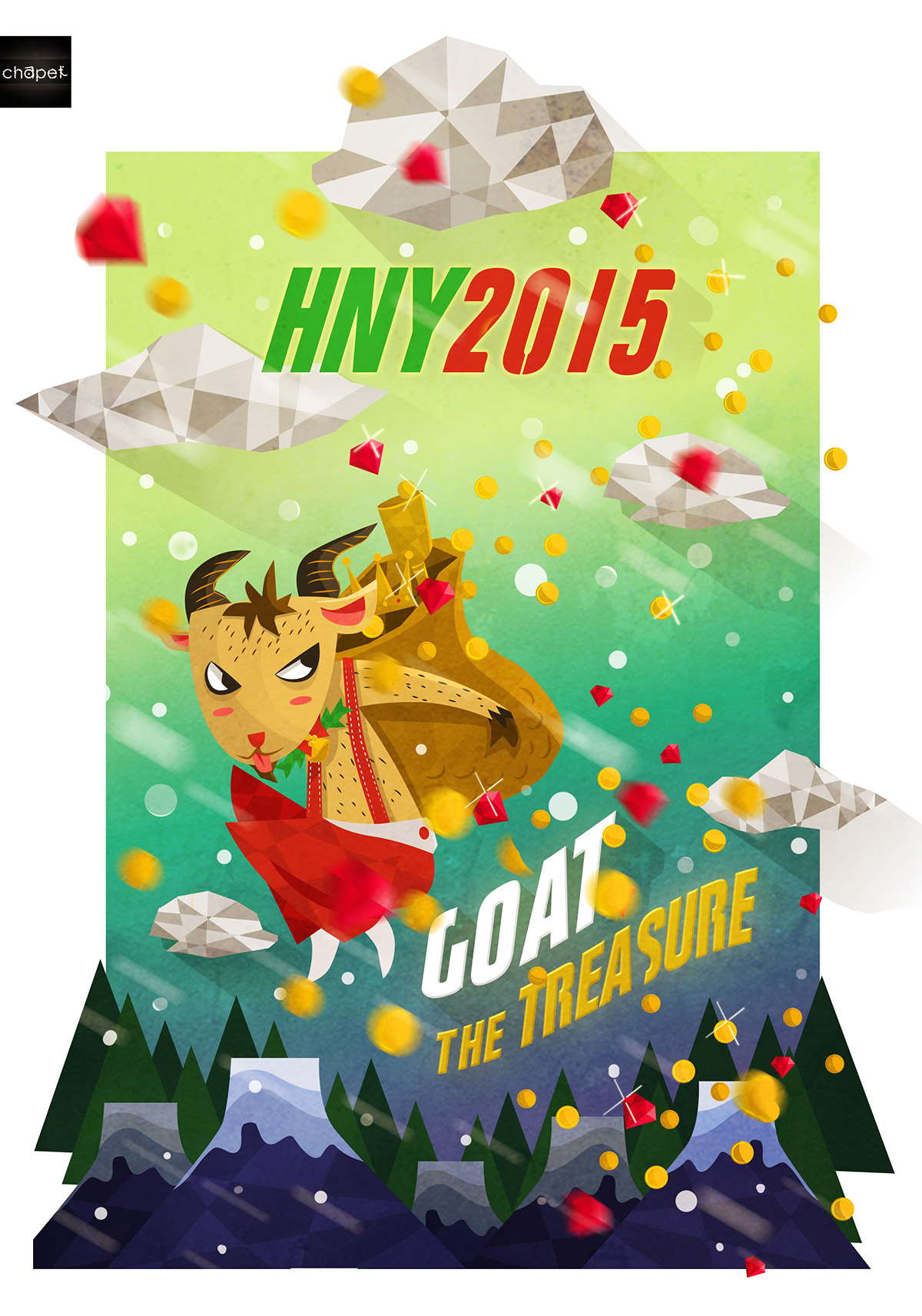 happy new year HNY goat treasure festival celebratiom