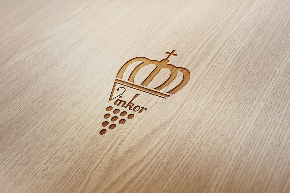 Label logo business card bottle branding  re-branding wine vinkor visual