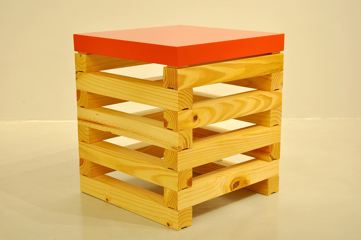 furnituredesign braziliandesign design recycling readymade stool table sidetable pinus Pallet furniture