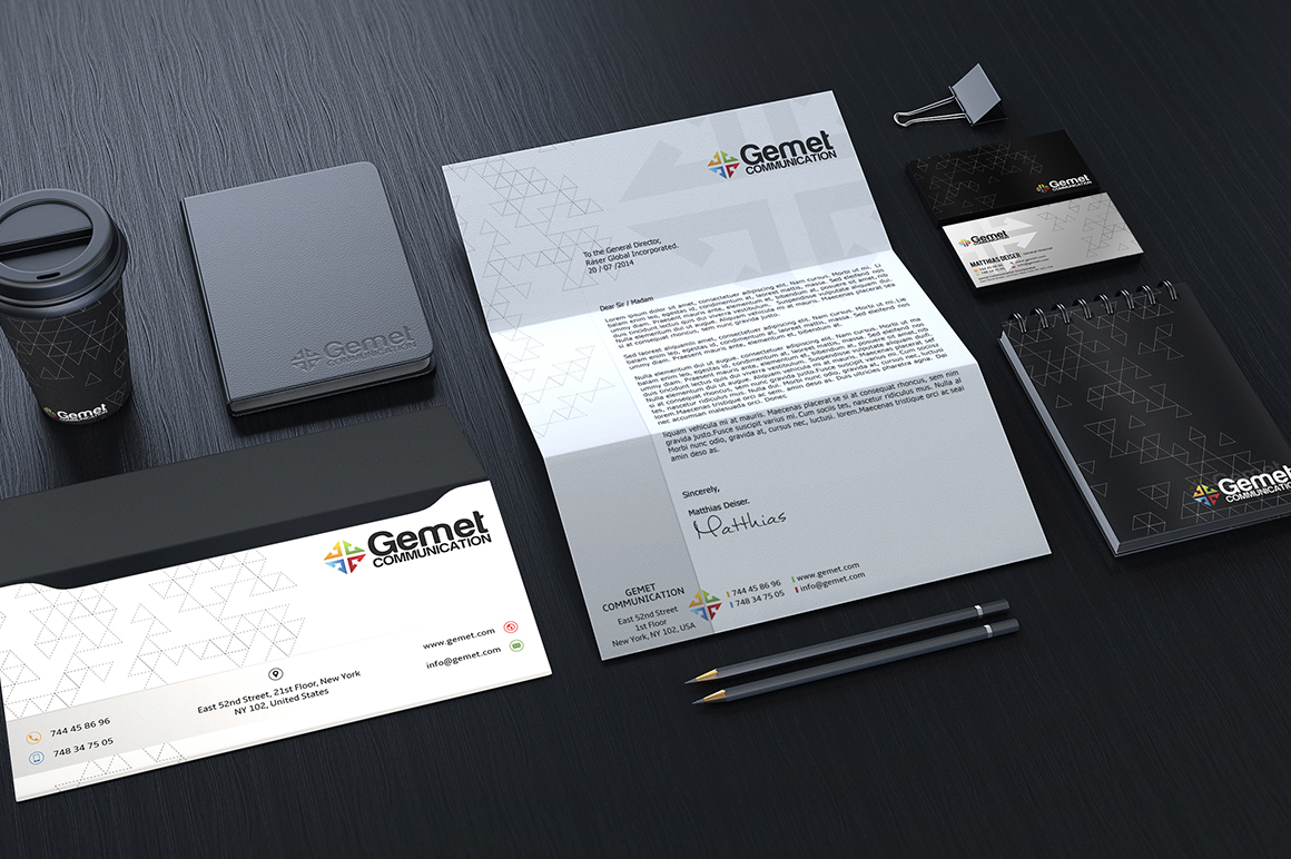 business card Corporate Identity free download free download Stationery letterhead invoice template logo black White creative editable modern