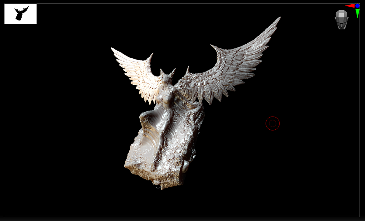 angel Character design  concept art demon devil Digital Art  fantasy lucifer wings