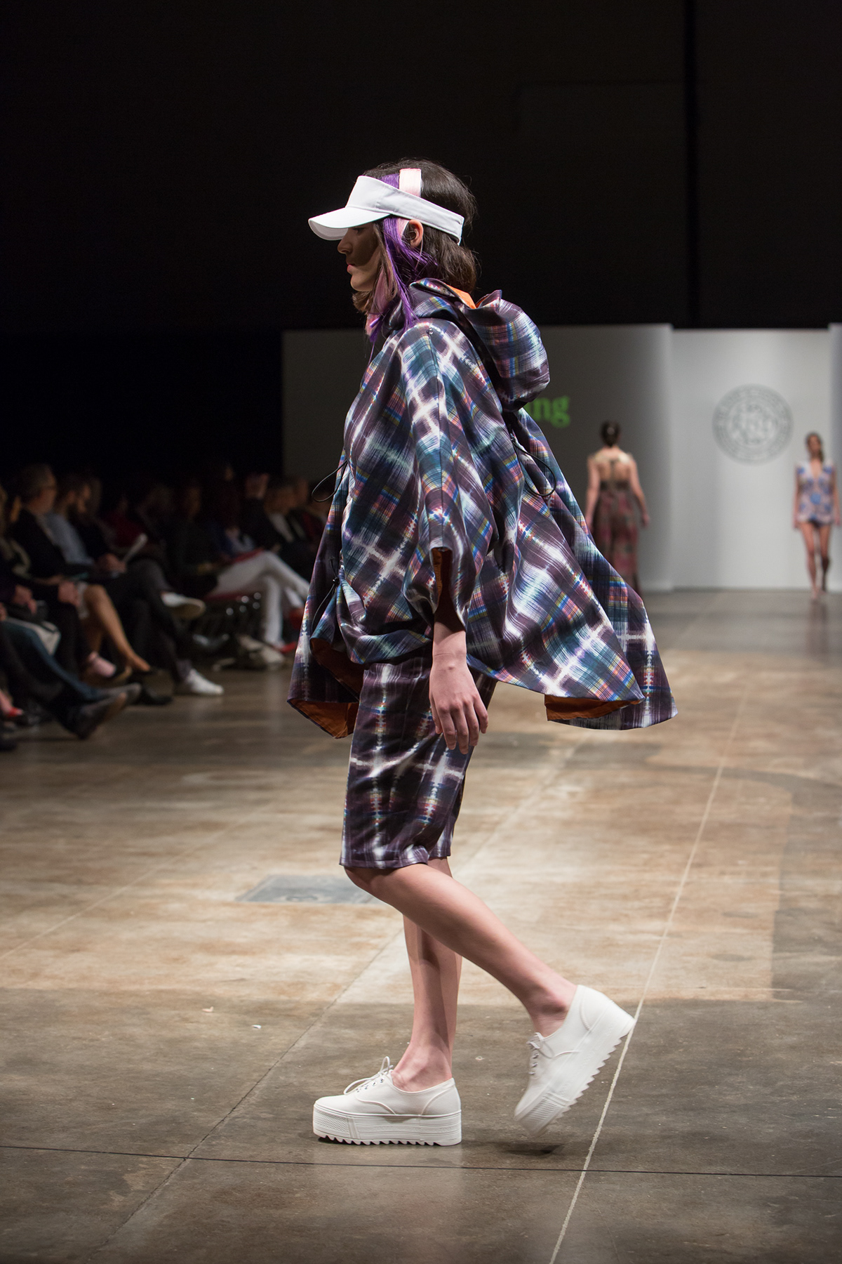 digital print Nicole Miller Apparel Design poncho reversible Sportswear