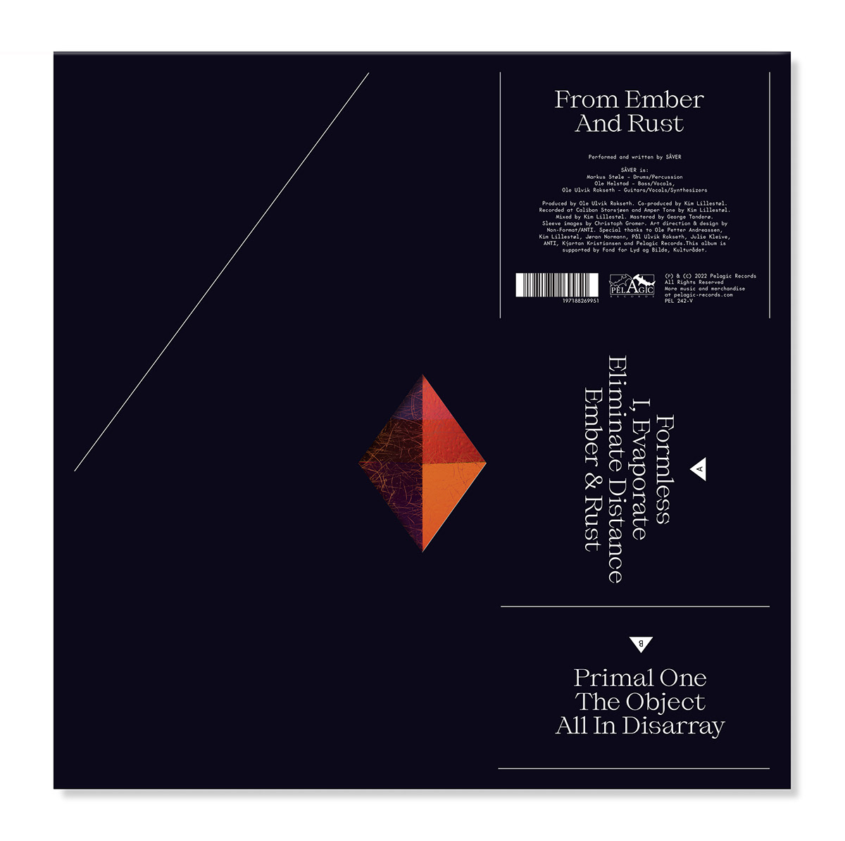 LP vinyl non-format anti pelagic graphic design  motion From Ember And Rust Music Packaging Saver