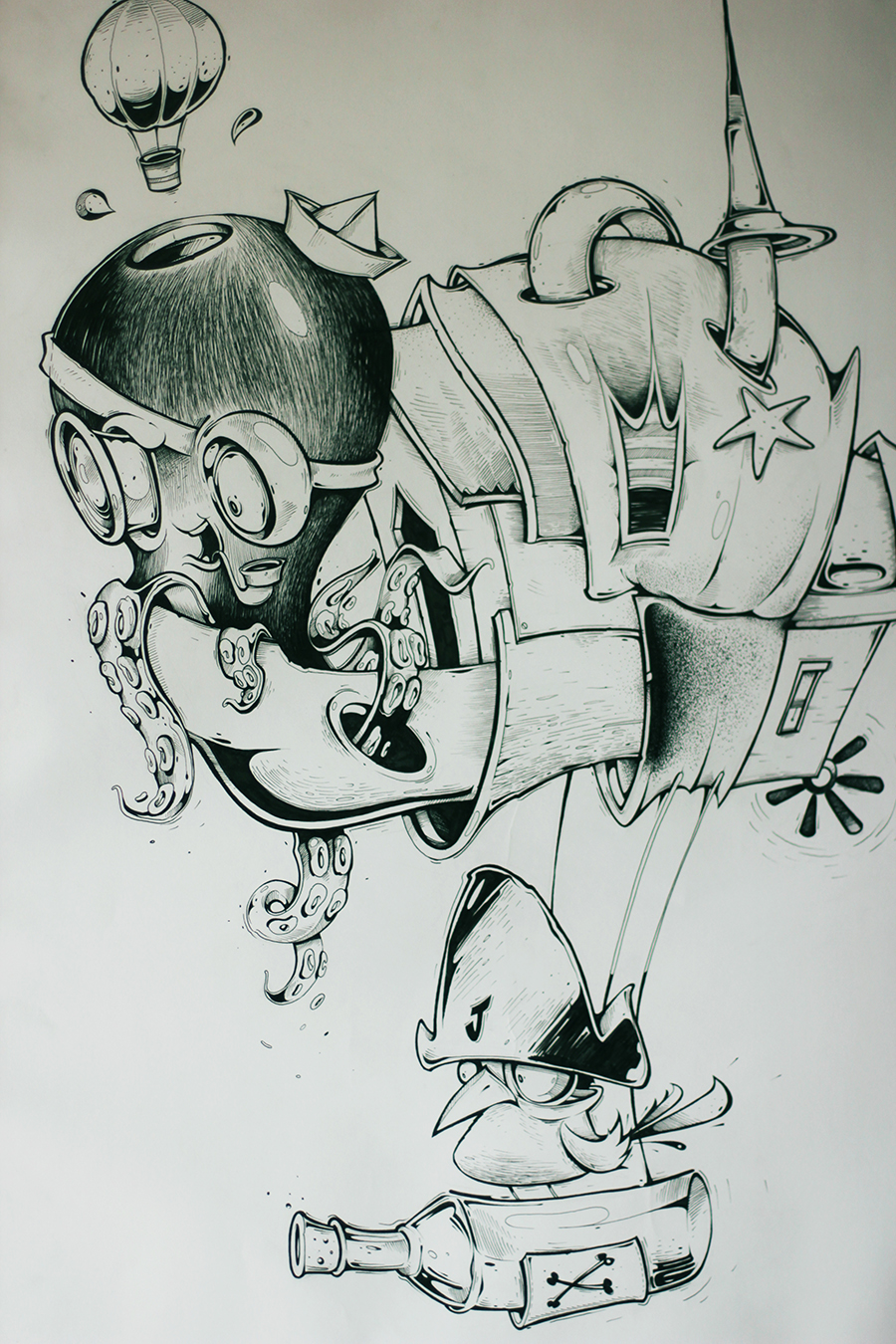 characters junk drawings illustrations