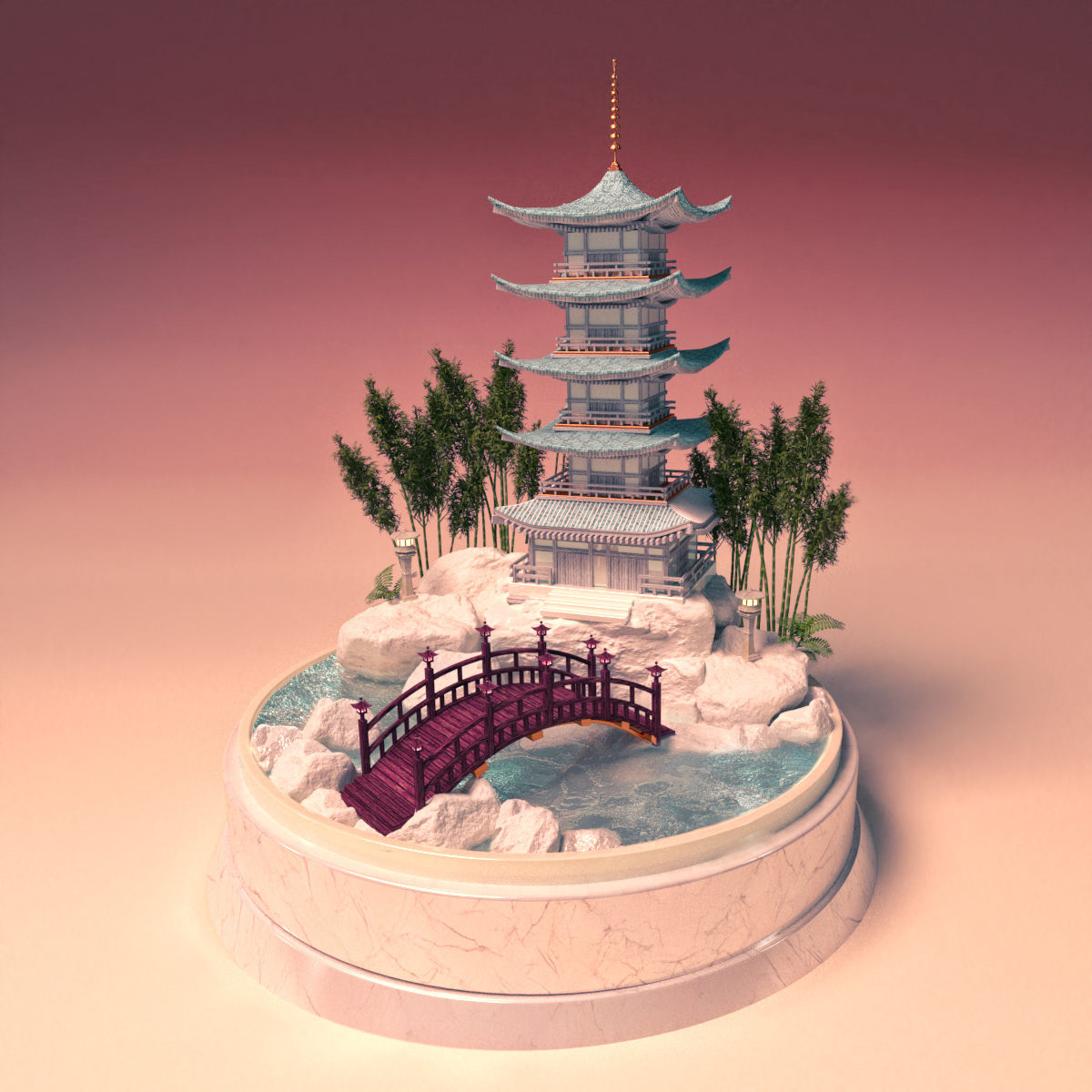 Traveling through Japan, 3D Miniature Series
