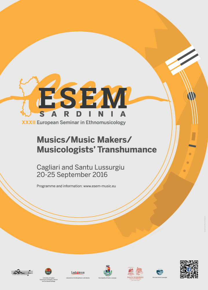 esem poster ethnomusicology Ethno antropology music tradition transhumancy sardinia seminar