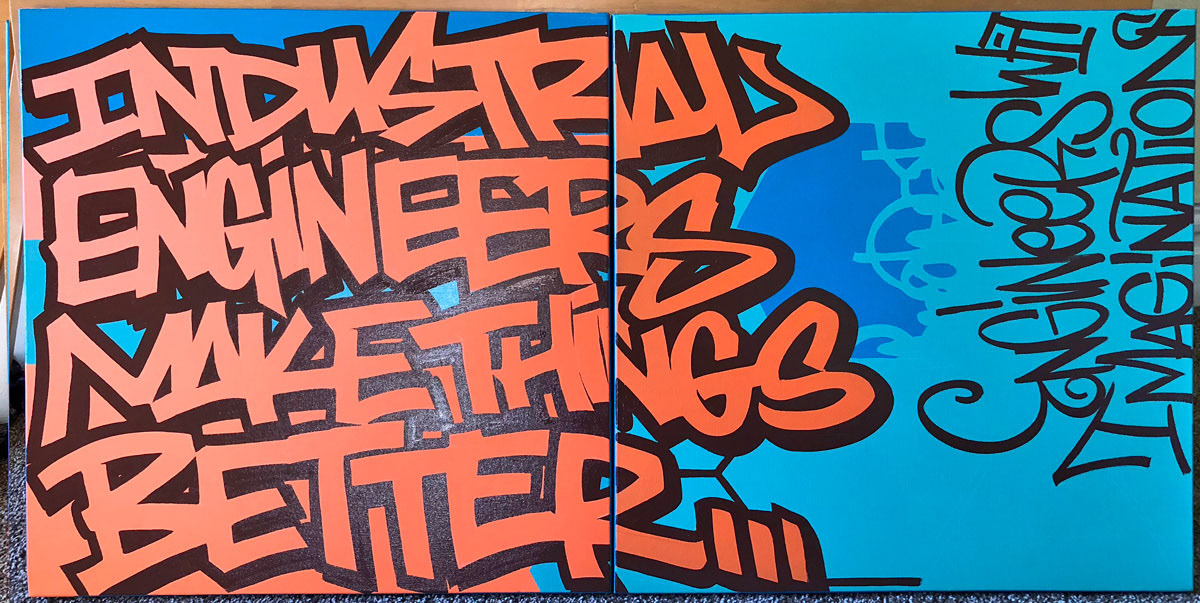canvas Graffiti lettering design ILLUSTRATION  pitt University of Pittsburgh