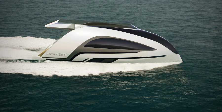 boat sunseeker Sens 50ft   Motor Yacht yacht speed boat interior design  exterior design concept joshua picton 