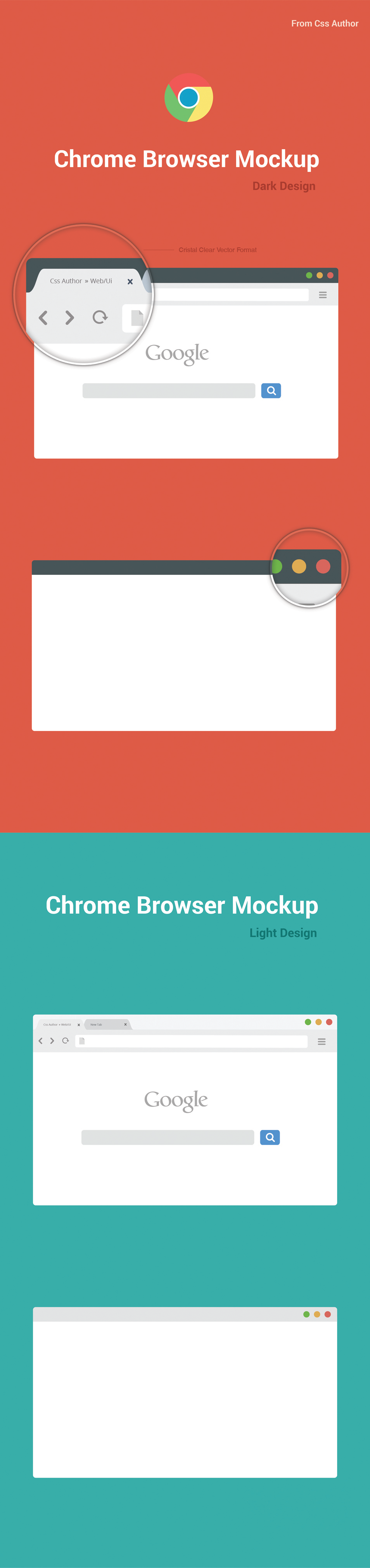 Chrome browser mockup