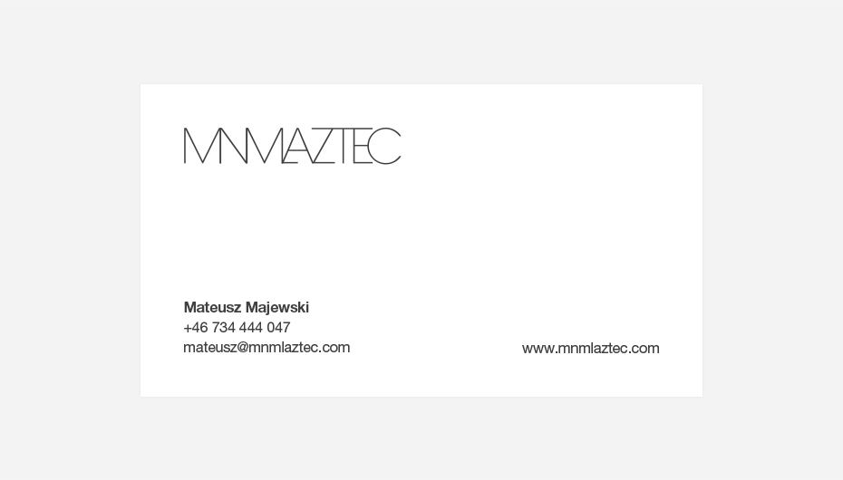 mnmlaztec Corporate Identity visual identity Stationery brand Logotype logo clean and modern clean modern ignacio meza