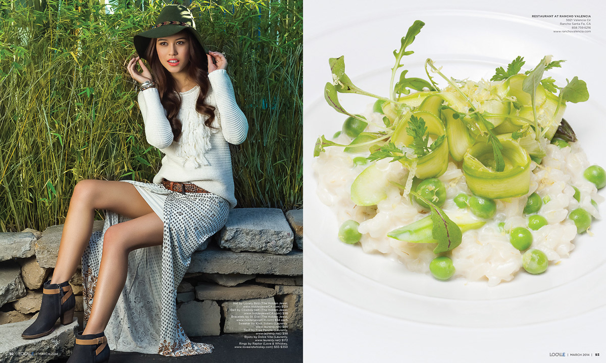 editorial magazine model versus chef stylist Food 