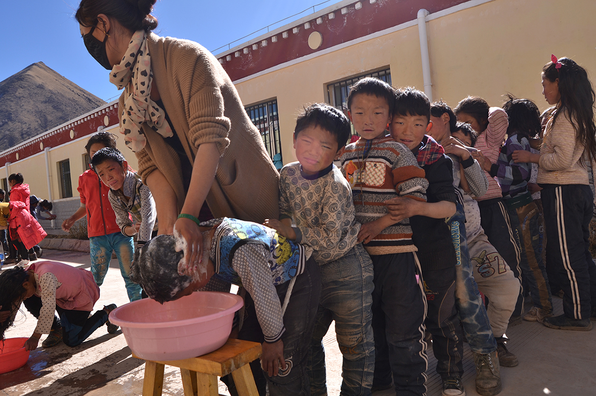 Tibetan school Students child childern china
