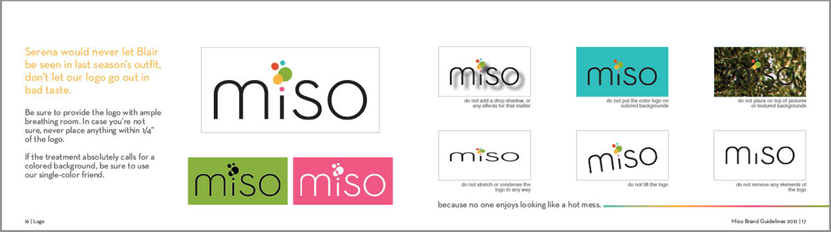 brand guidelines styleguide miso