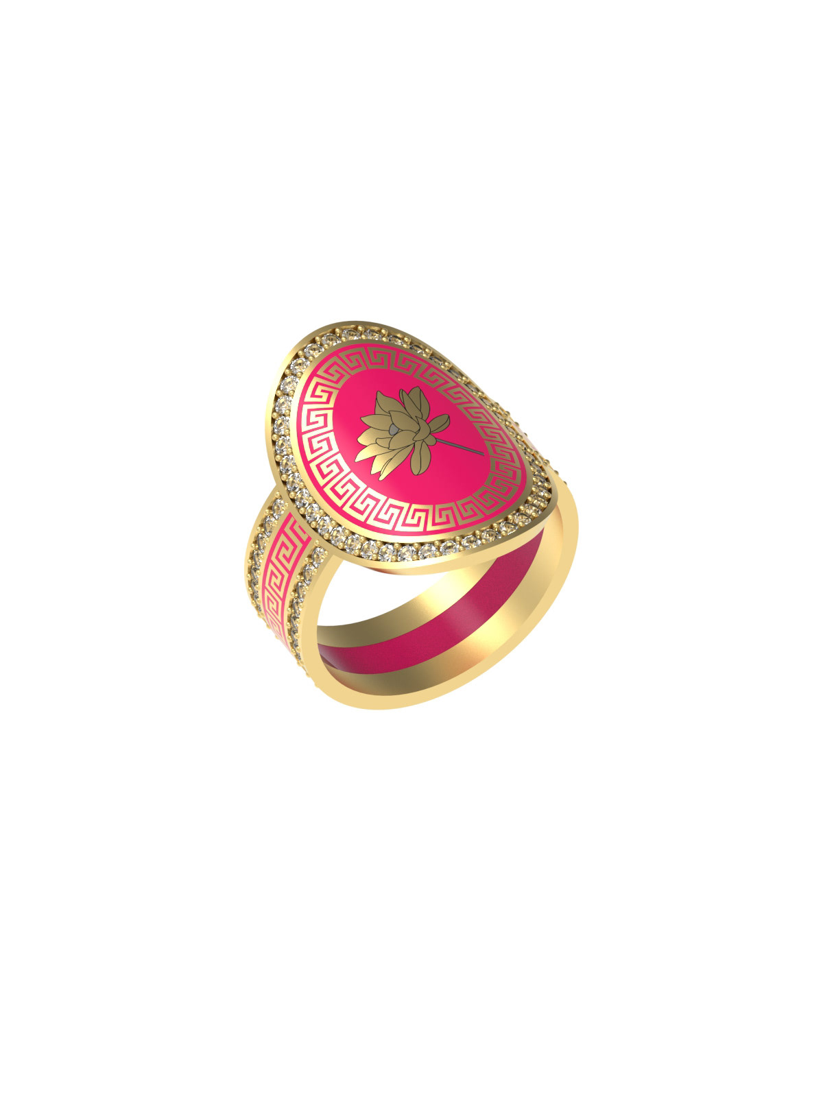diamond  gold jewelry pendant ring
