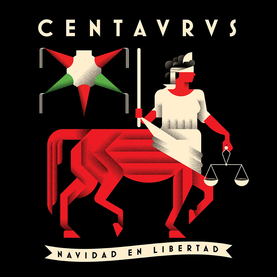mexican music CD design Centavrvs art deco Christmas navidad Musica Mexicana