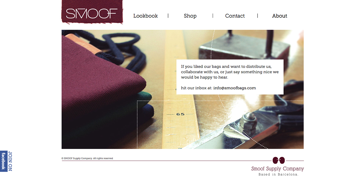 bags accessories design Website UI ux fresh simple clean fabric DIY logo