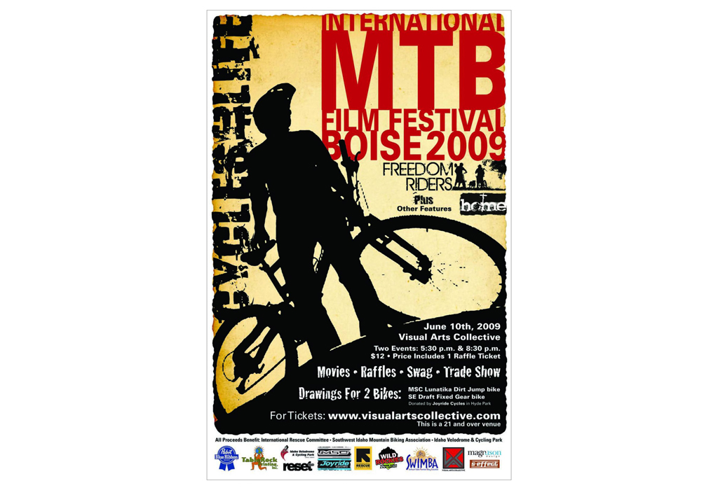 Bike festival poster print marketing  