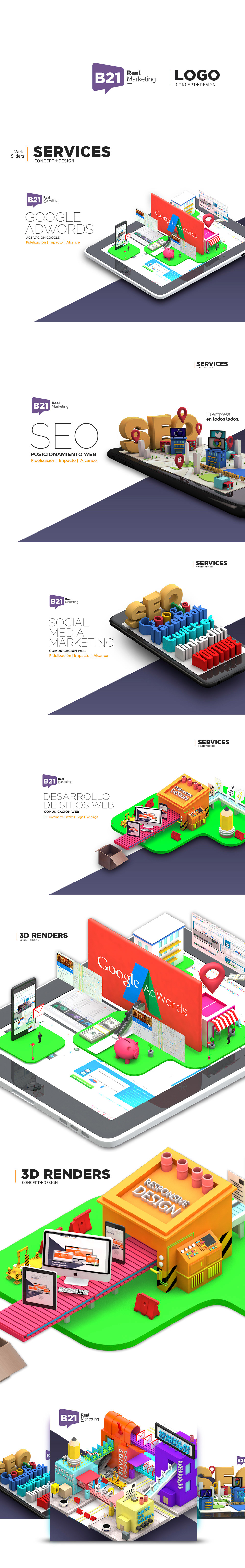 branding  logo 3D marketing   argentina design