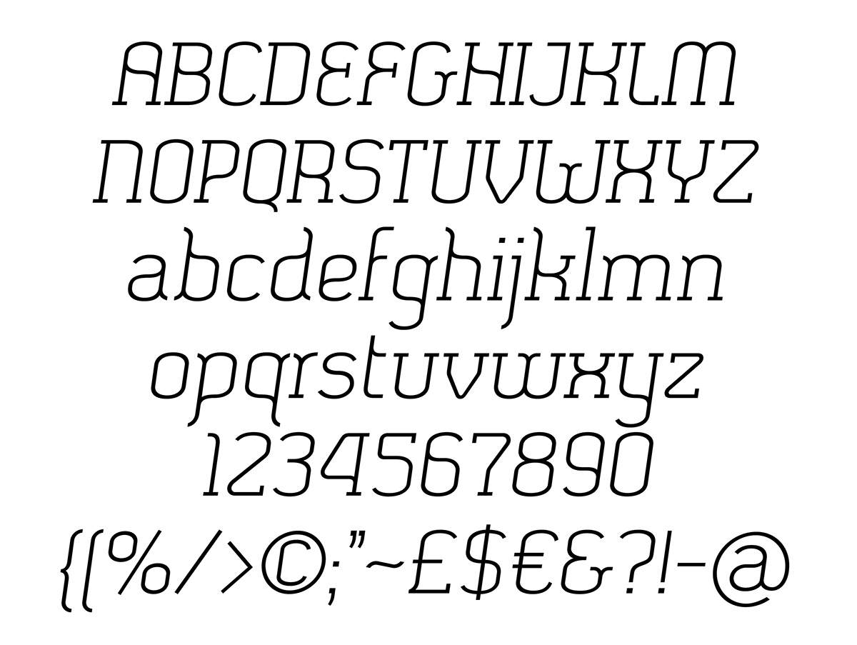 type fonts design lettering serif Heavy light medium Classic contemporary solid slab SomaSlab Artytype James Marsh