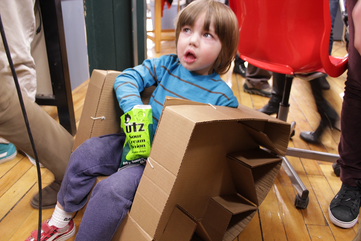 child chair cardboard