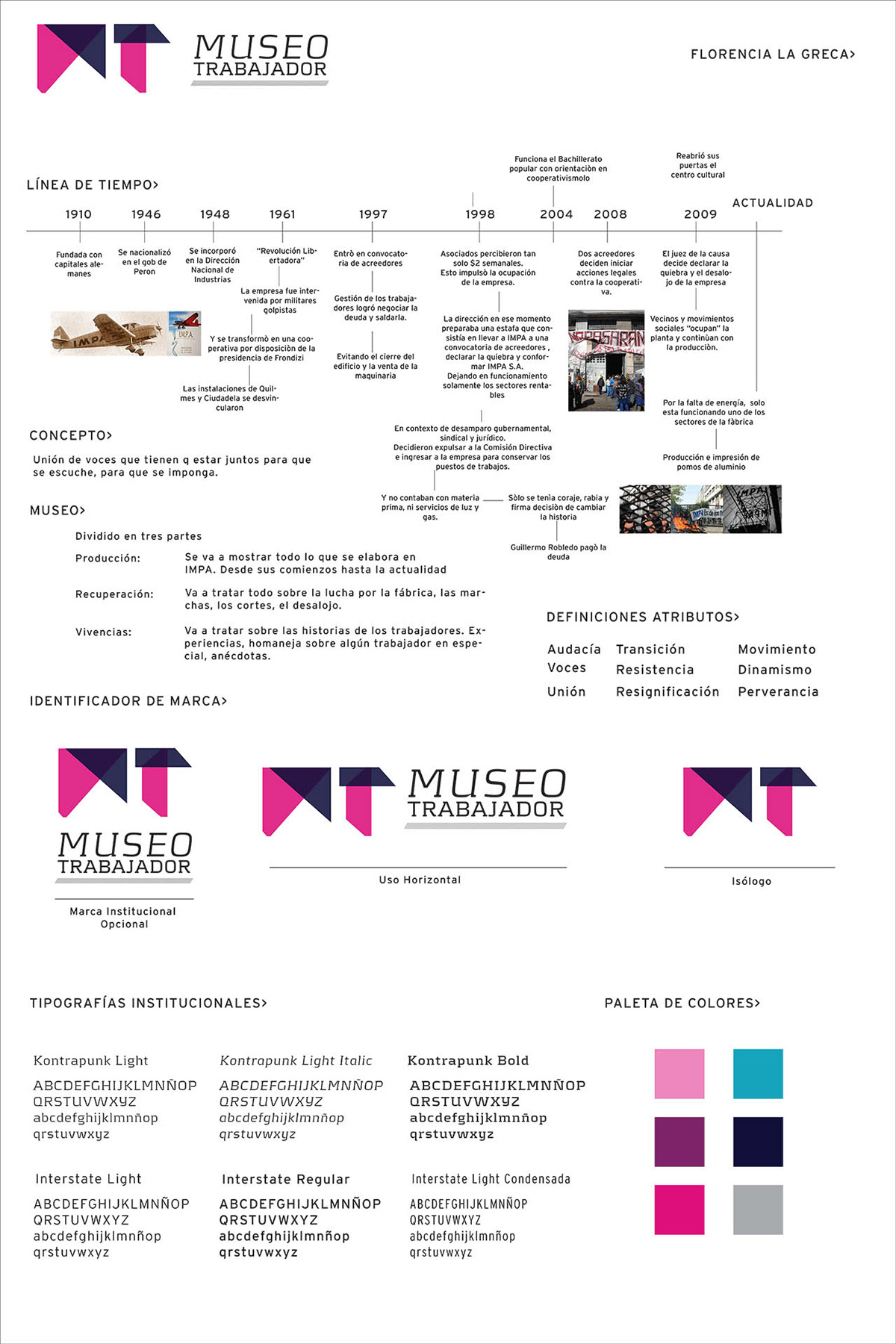 uba fadu  rico diseño impa museo del trabajador  identidad museo banner Afiches postales