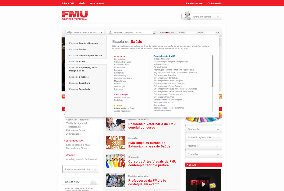 Education  web  FMU site University